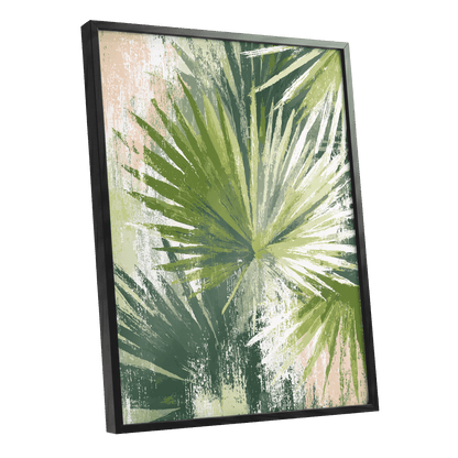 Verdant Fanburst – black framed poster option