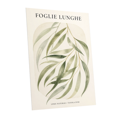 Verdant Folie, green, beige nature wall art shown as a unframed poster wall art print