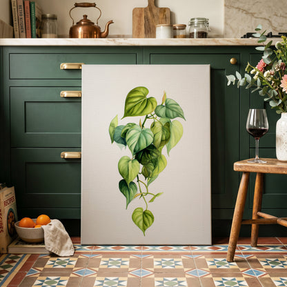 Verdant Heartfall – canvas wall art in a styled interior, gallery view 1