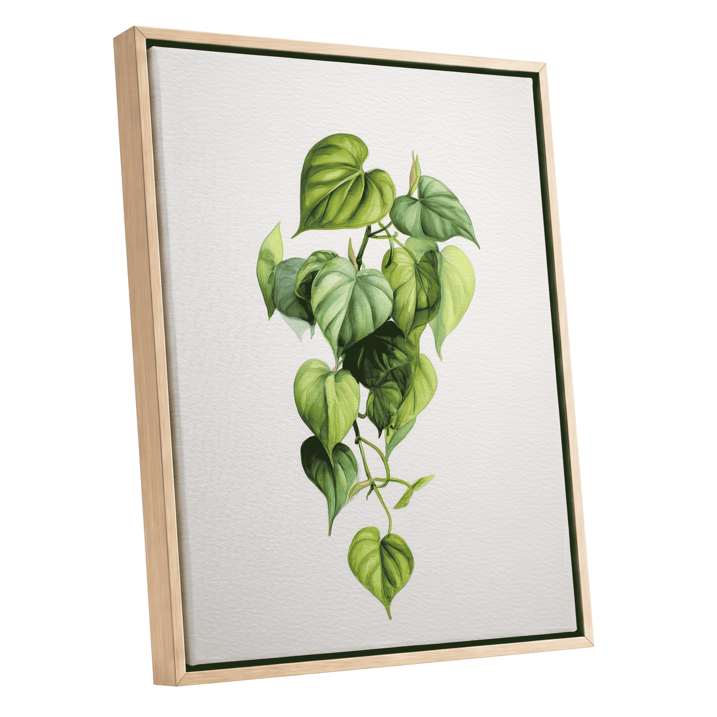 Verdant Heartfall – oak framed canvas option