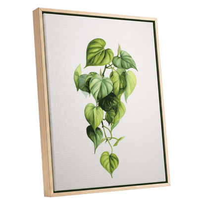 Verdant Heartfall – oak framed canvas option