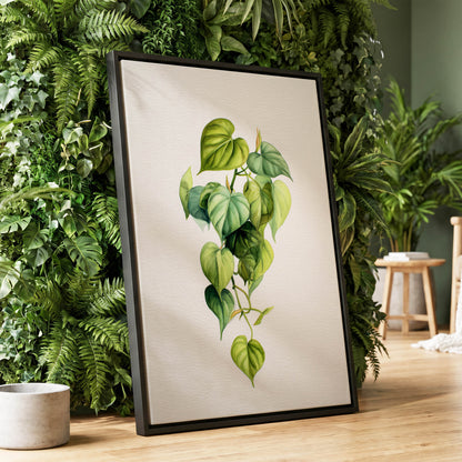 Verdant Heartfall – wall art displayed in a styled interior, gallery view 1