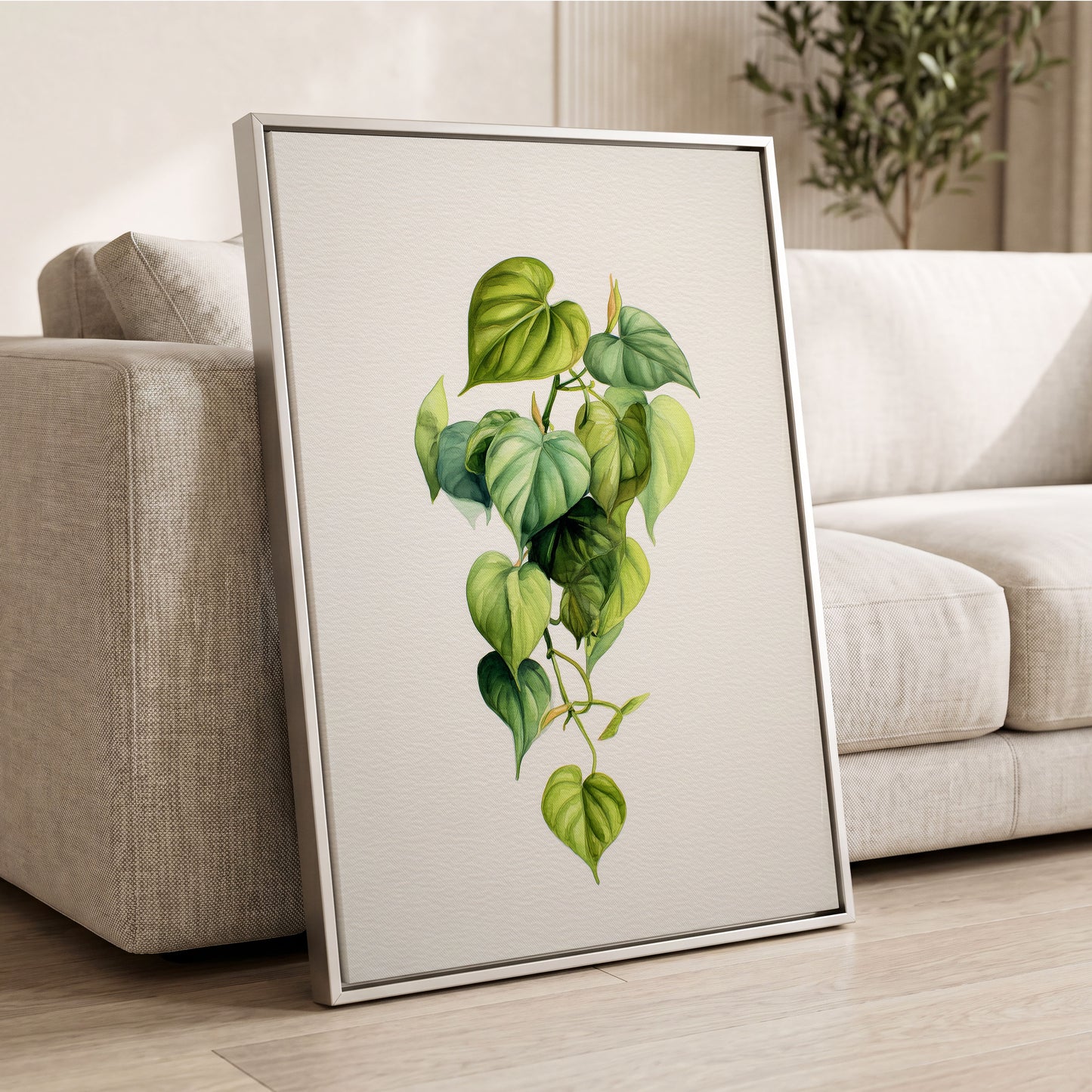Verdant Heartfall – wall art displayed in a styled interior, gallery view 2