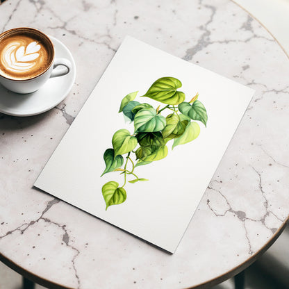 Verdant Heartfall – wall art displayed in a styled interior, gallery view 3