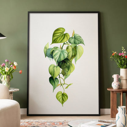 Verdant Heartfall – wall art displayed in a styled interior, gallery view 4