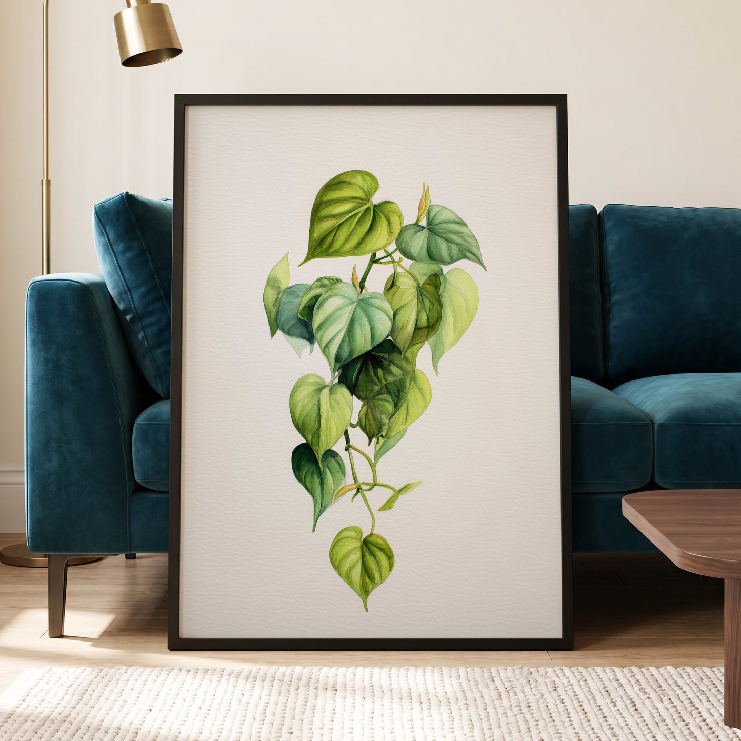 Verdant Heartfall – wall art displayed in a styled interior, gallery view 6