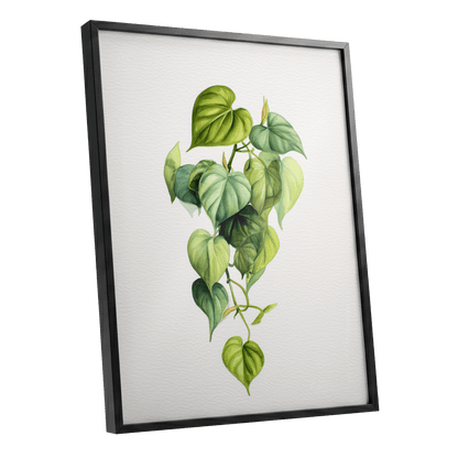 Verdant Heartfall – black framed poster option