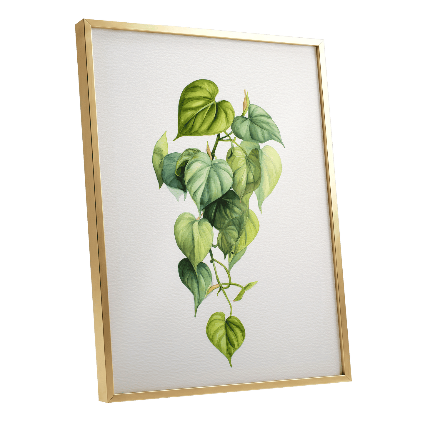 Verdant Heartfall – gold framed poster option