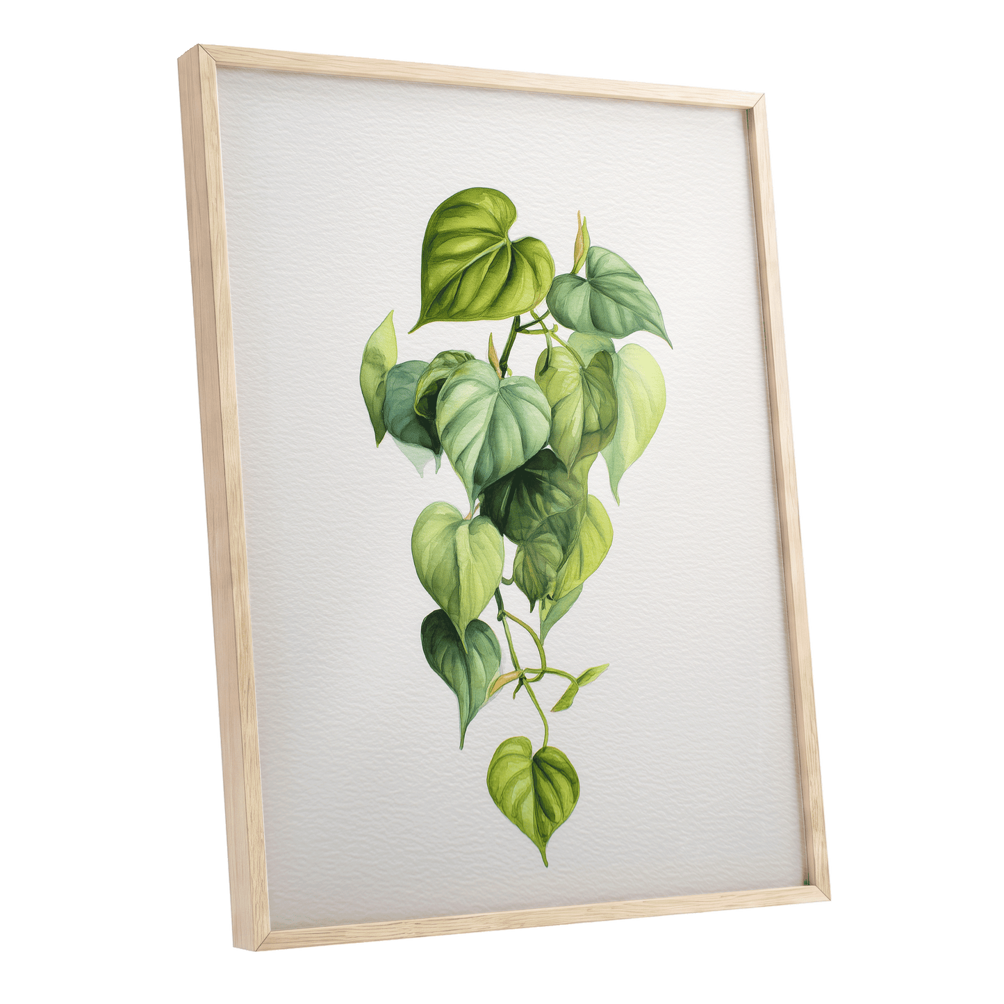 Verdant Heartfall – oak framed poster option