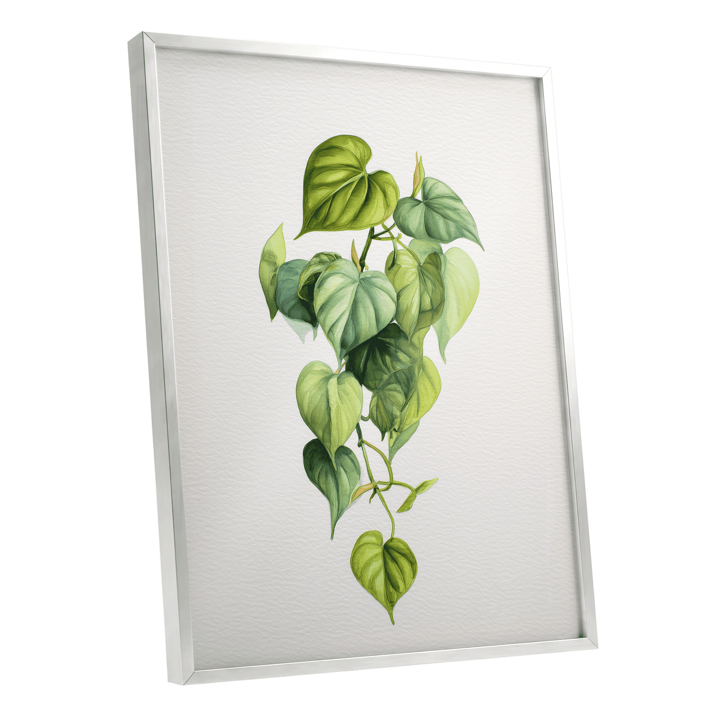 Verdant Heartfall – silver framed poster option
