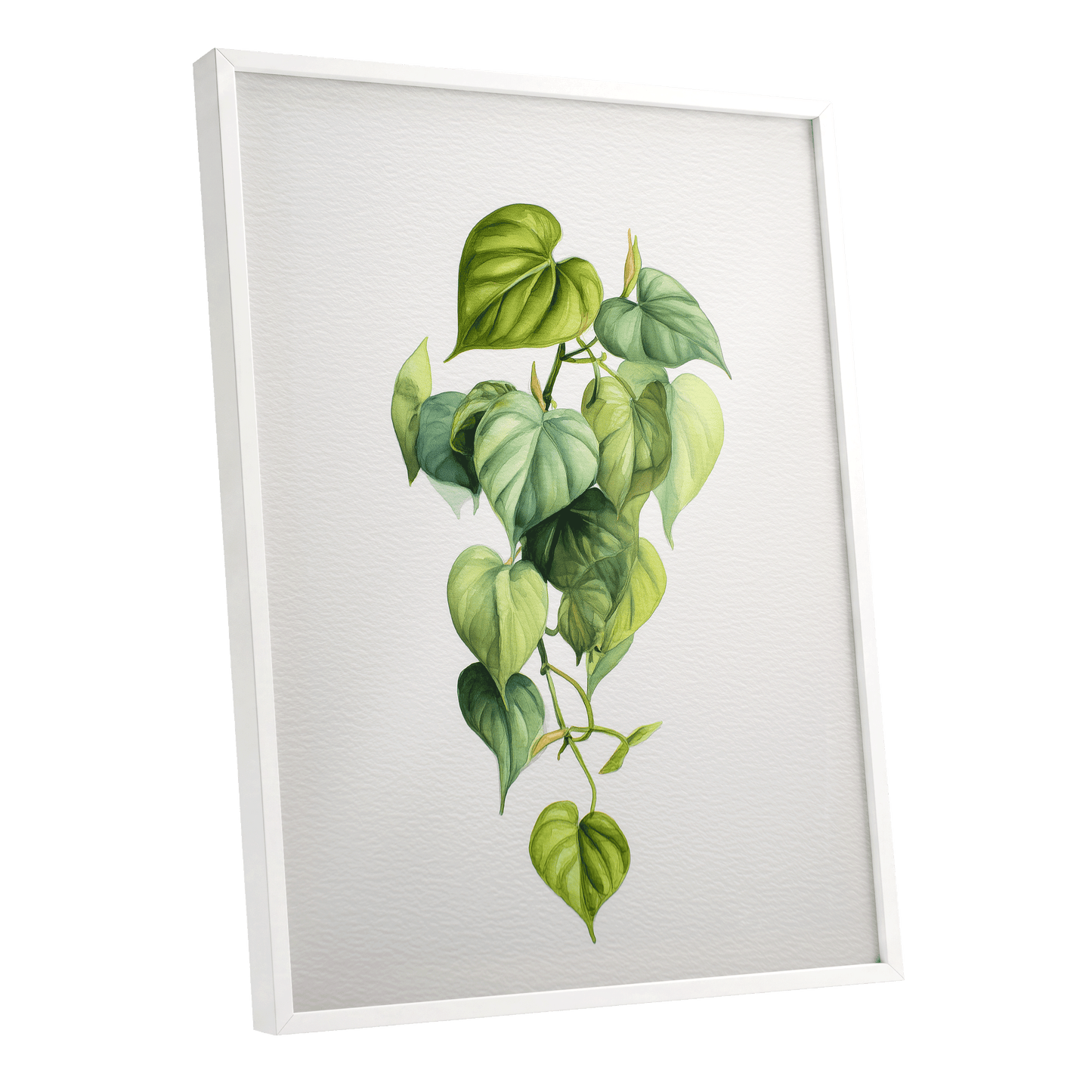 Verdant Heartfall – white framed poster option
