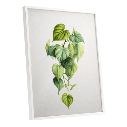 Verdant Heartfall – white framed poster option