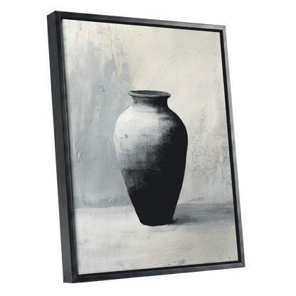 Vessel in Quiet Light – black framed canvas option