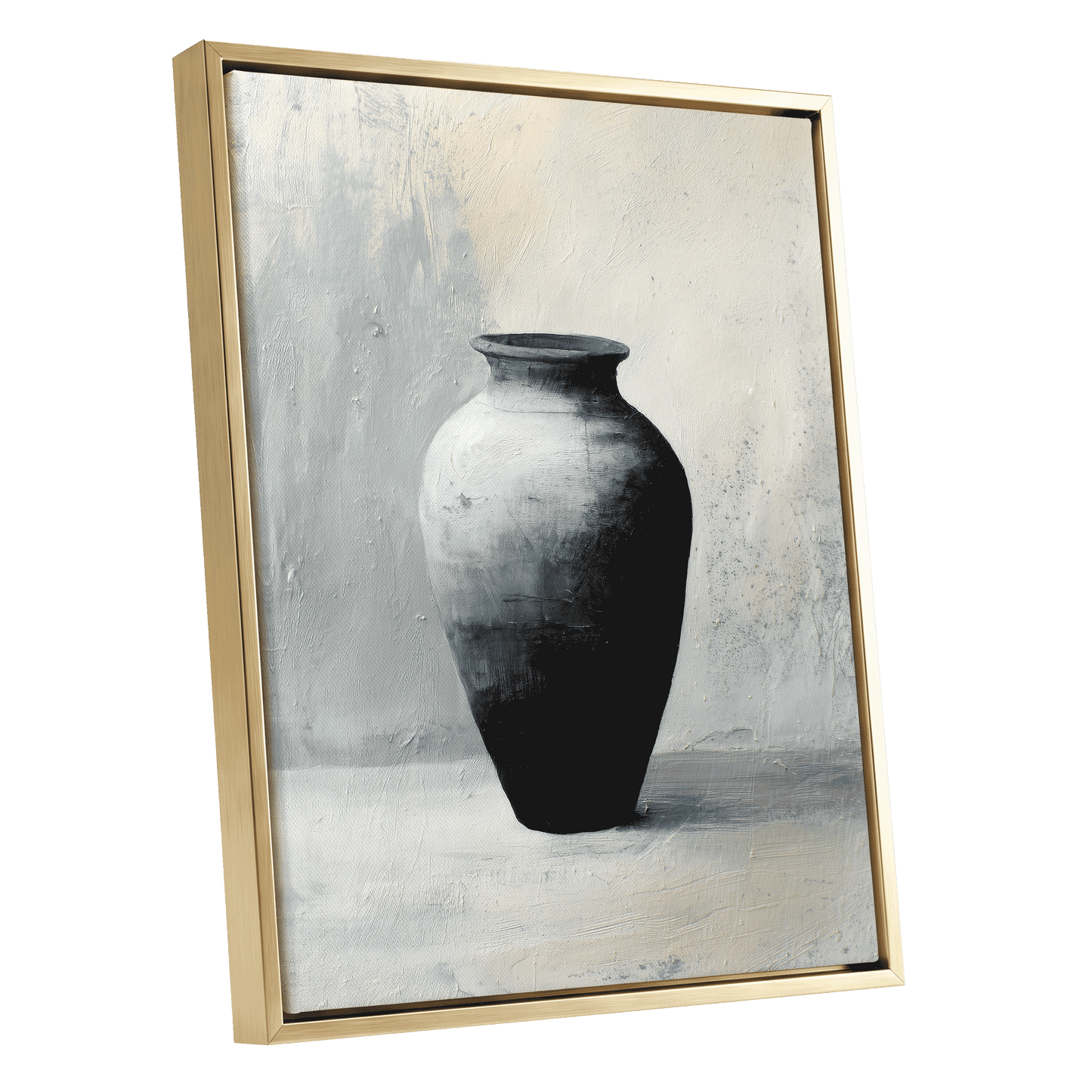 Vessel in Quiet Light – gold framed canvas option
