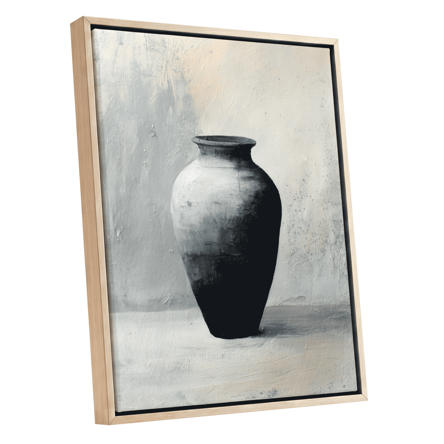 Vessel in Quiet Light – oak framed canvas option