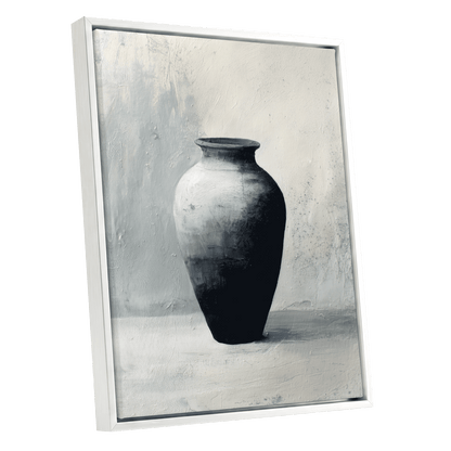 Vessel in Quiet Light – white framed canvas option
