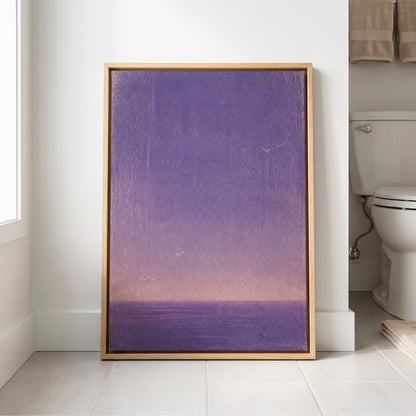 Violet Stillwater, purple, pink, white nature wall art displayed in a styled interior, gallery view 8