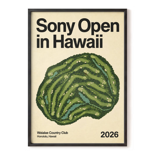 Waialae Greenscape, green, beige, black nature wall art, front artwork view