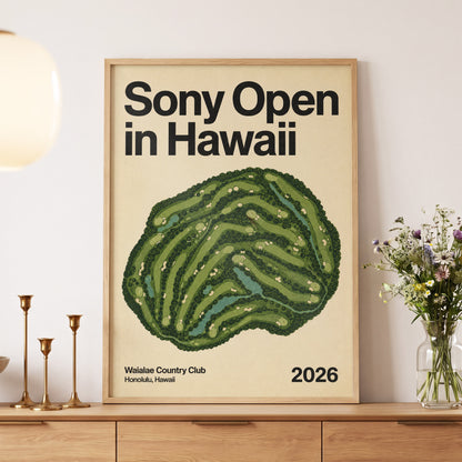 Waialae Greenscape, green, beige, black nature wall art displayed in a styled interior, gallery view 5