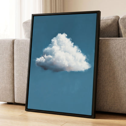 Weightless Weather, blue, white, gray nature wall art displayed in a styled interior, gallery view 4