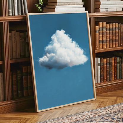 Weightless Weather, blue, white, gray nature wall art displayed in a styled interior, gallery view 9