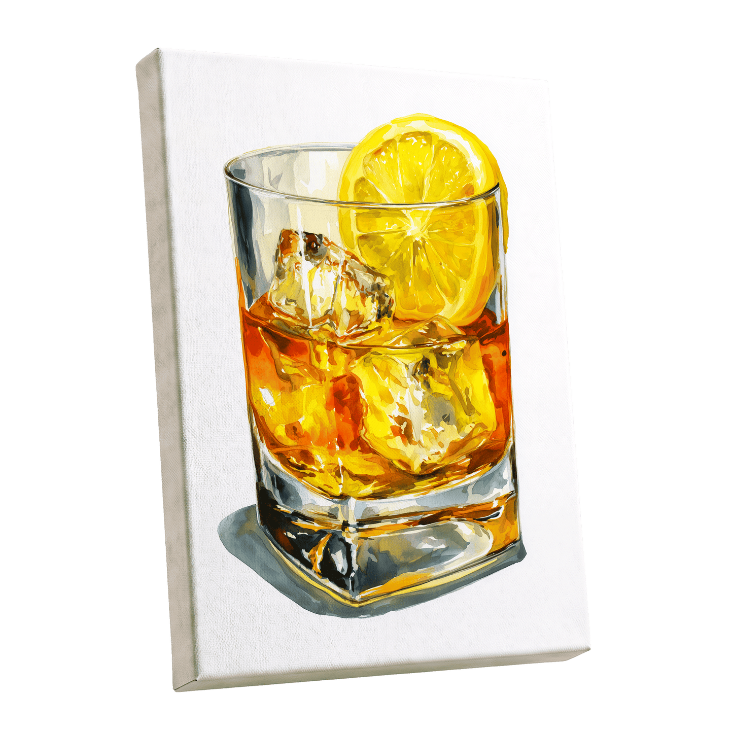 Zest in Amber – stretched canvas option