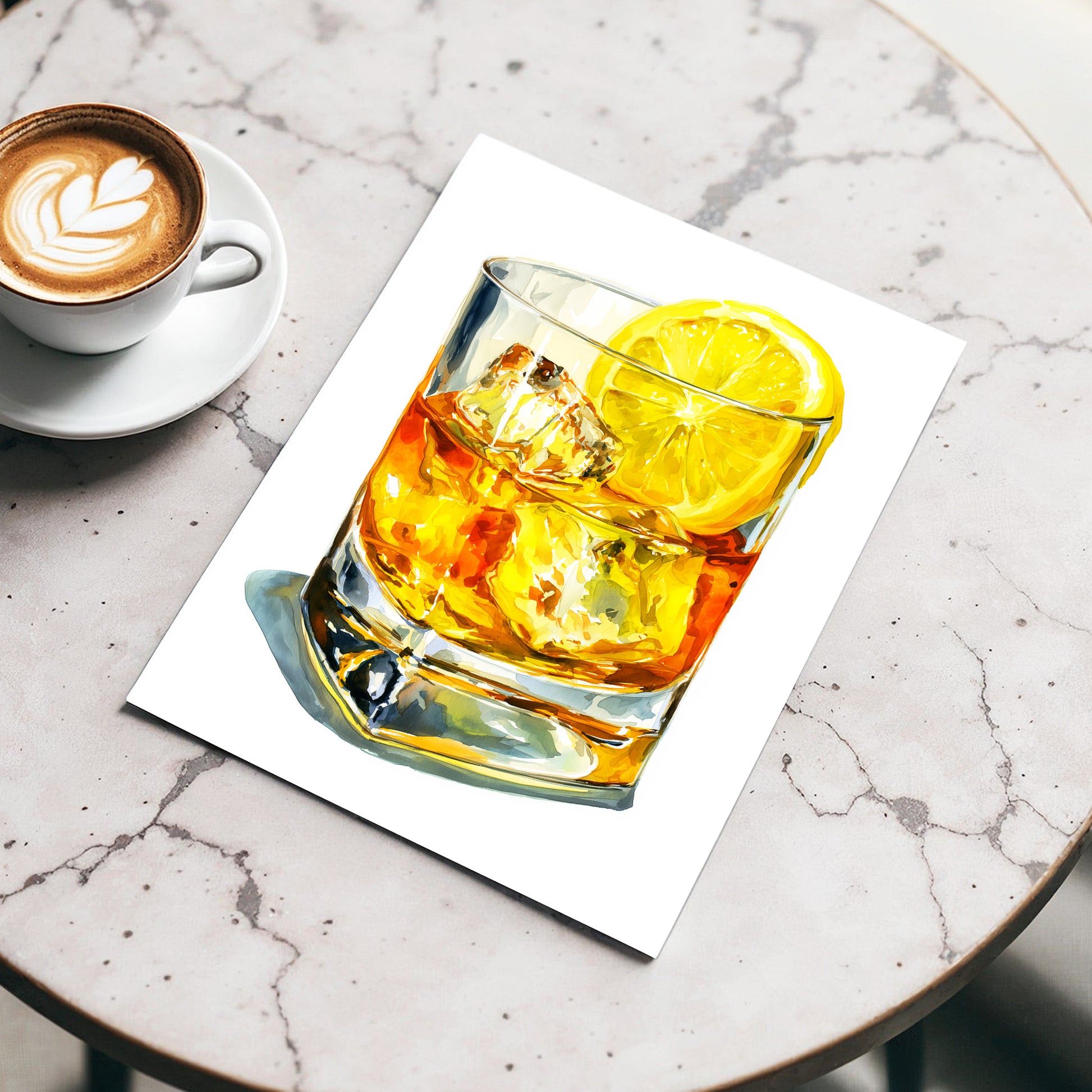 Zest in Amber – wall art displayed in a styled interior, gallery view 3