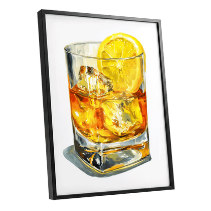 Zest in Amber – black framed poster option