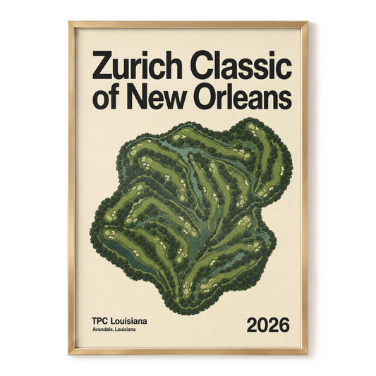 Zurich Fairways, green, beige, black nature wall art, front artwork view